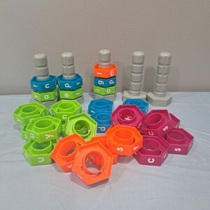 Learning Resources ABC Spelling Hexagon Nuts and Bolts Fine Motor Toy Set